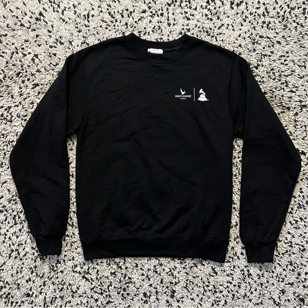 Champion Grey Goose x Grammys Black Crewneck Sweatshirt Men’s Size Small